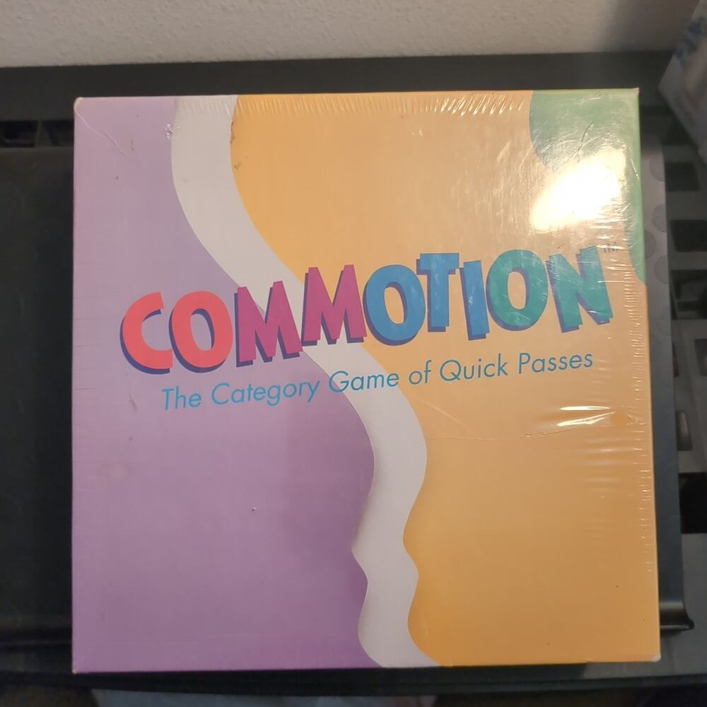 New Commotion Game by Parker Brothers 1990 - Vintage Board Game Sealed